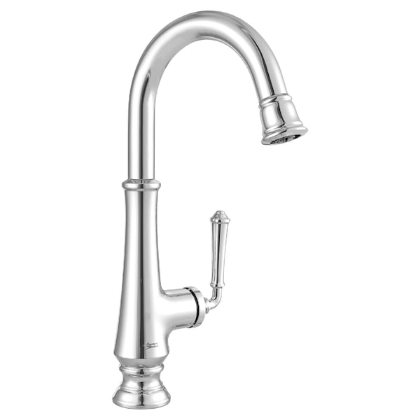 Delancey 1-Handle Pull-Down Bar Faucet, Polished Chrome